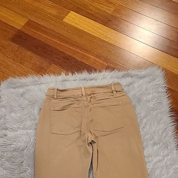 LLBean womens tan lined straight leg jeans size 6p - Picture 7 of 7